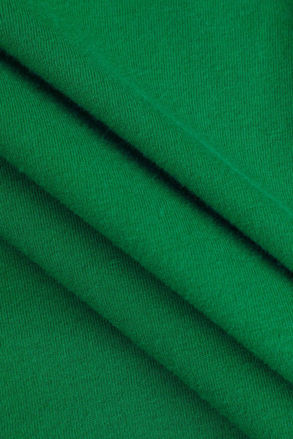 Flower Print Hem Knotted Short Sleeve T-Shirt - MISMIMCWTS221100014-GREEN-XS