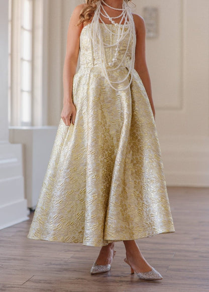 Gloria Dress - MISMIJK2495-W-GLD-00