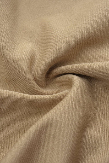 Halter Neck Ruched Top - MISMIMCWTT2503210072-KHAKI-XS