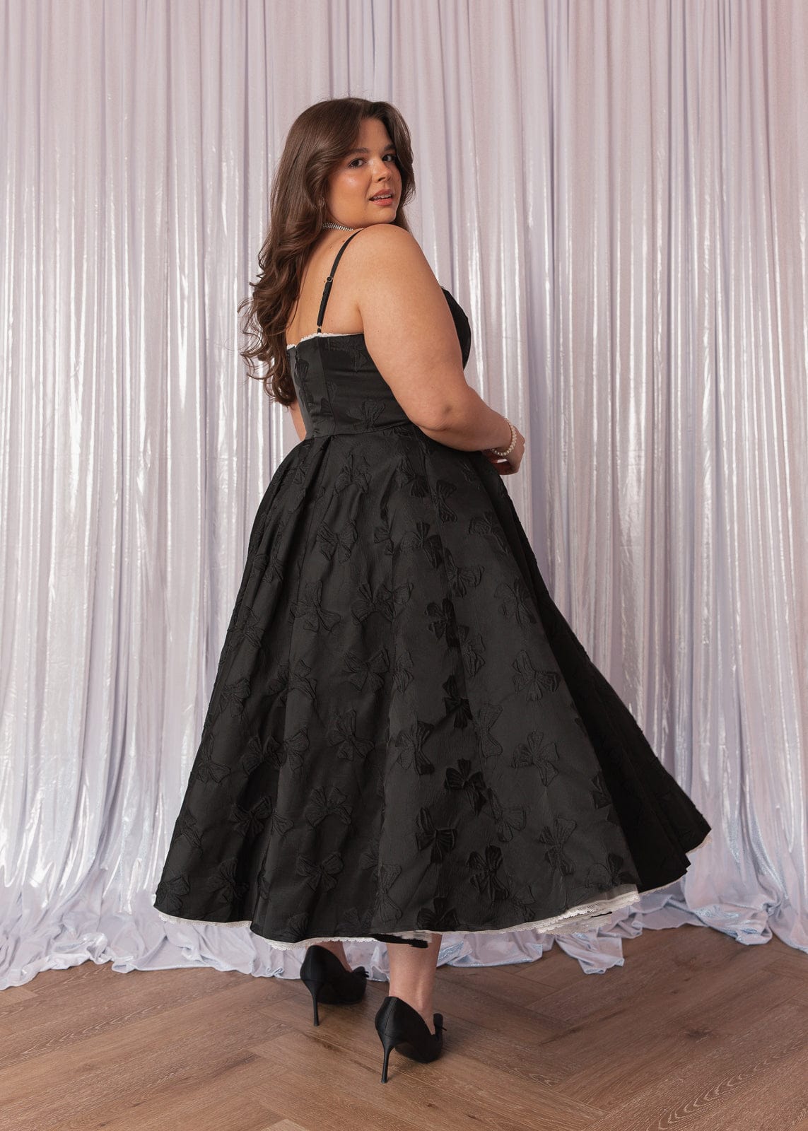 Kelly Midi Formal Dress - Black