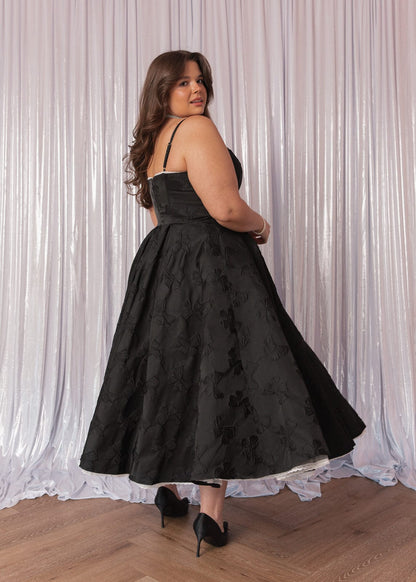 Kelly Midi Formal Dress - Black