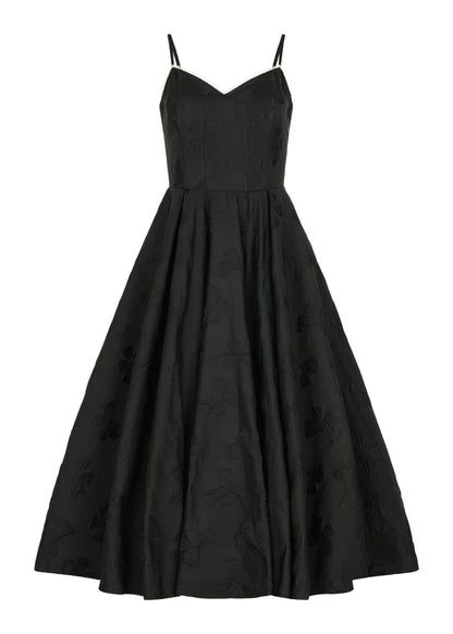 Kelly Midi Formal Dress - Black - MISMIJK2426-W-BLK-00
