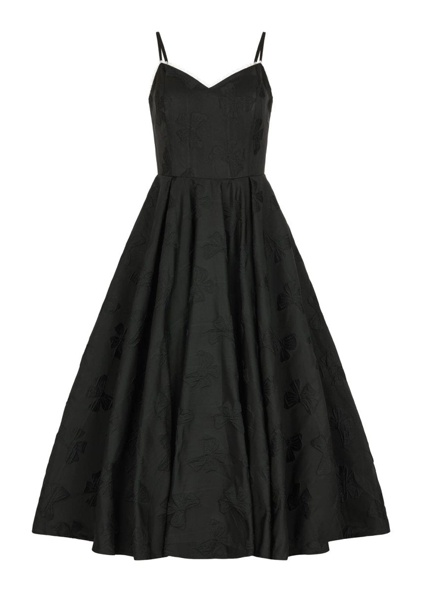 Kelly Midi Formal Dress - Black - MISMIJK2426-W-BLK-00