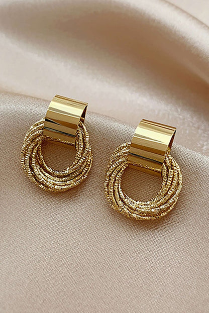 Layer Hoop Earrings - MISMIMCAJE2408160024-GOLD-F