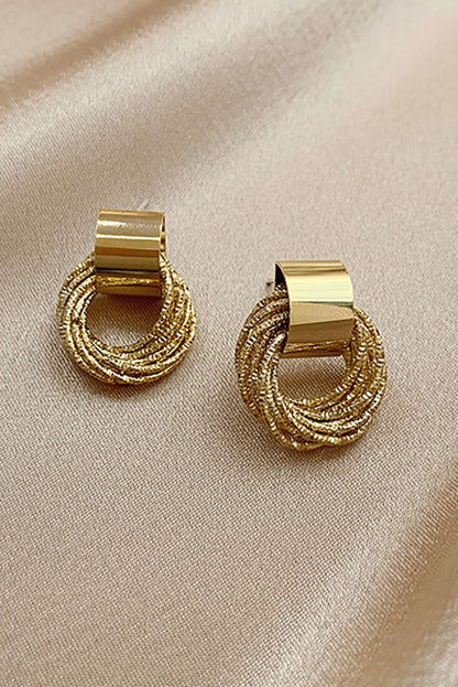 Layer Hoop Earrings - MISMIMCAJE2408160024-GOLD-F