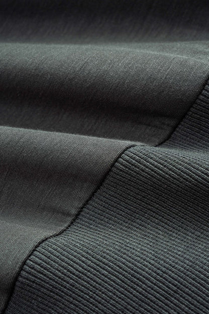 Letter Embroidery Long - Sleeve Hoodie - MISMIMCWTH2509160101-DARK GRAY-XS