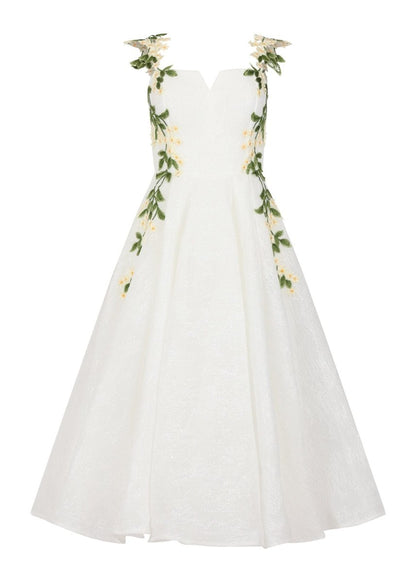 Lily Petal Dress - MISMIJK24190-W-WHT-00