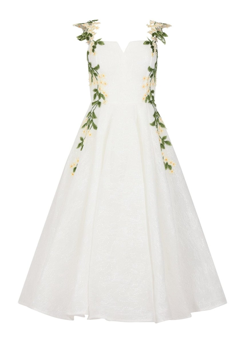 Lily Petal Dress - MISMIJK24190-W-WHT-00