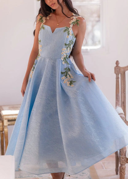 Lily Petal Dress - MISMIJK24190-W-BLU-00