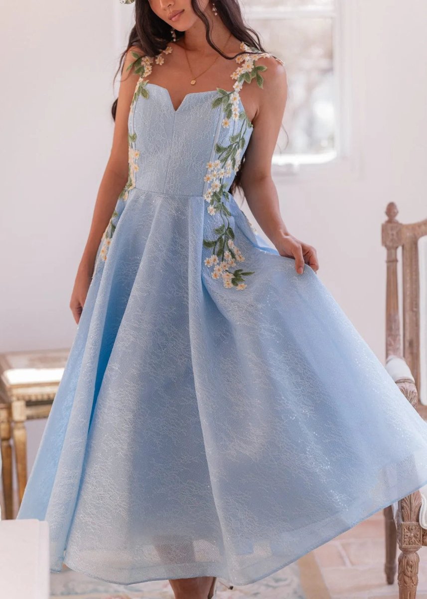 Lily Petal Dress - MISMIJK24190-W-BLU-00