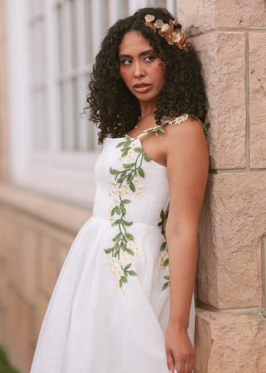 Lily Petal Dress - MISMIJK24190-W-WHT-00