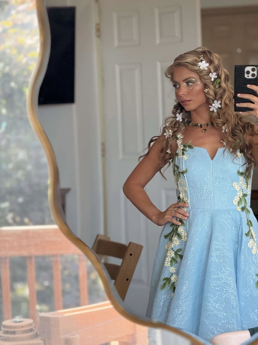 Lily Petal Dress - MISMIJK24190-W-BLU-00