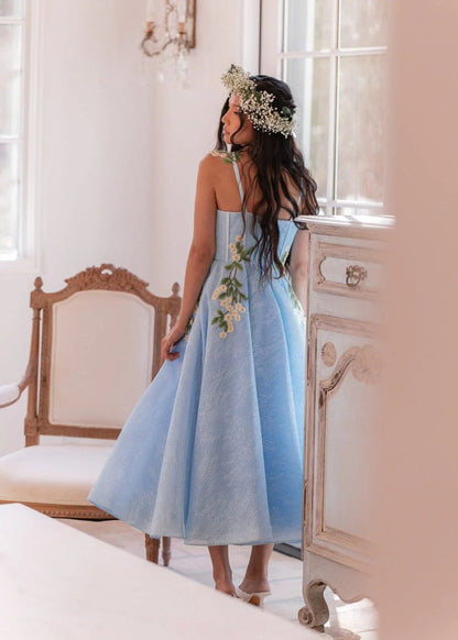 Lily Petal Dress - MISMIJK24190-W-BLU-00