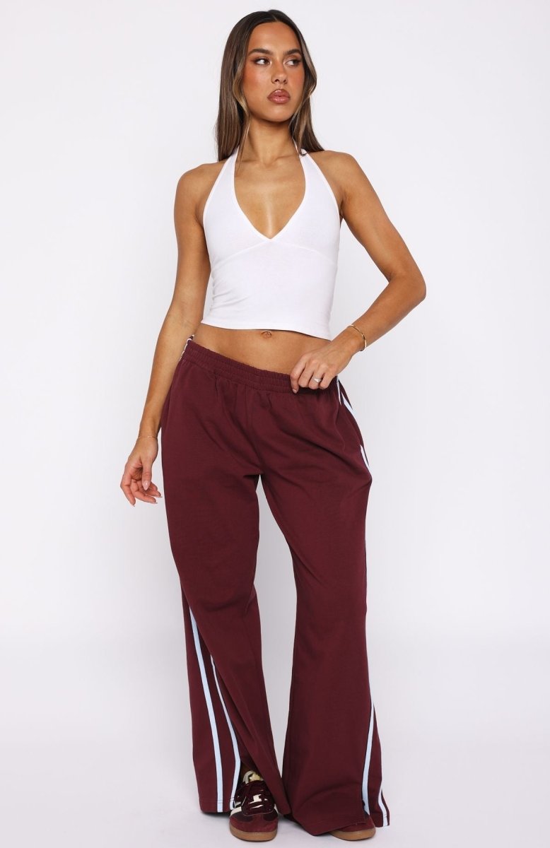 Make Me Promises Pants Burgundy - MISMIEXD1436-3-XXS