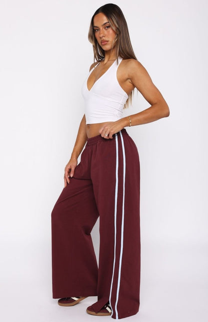 Make Me Promises Pants Burgundy - MISMIEXD1436-3-XXS