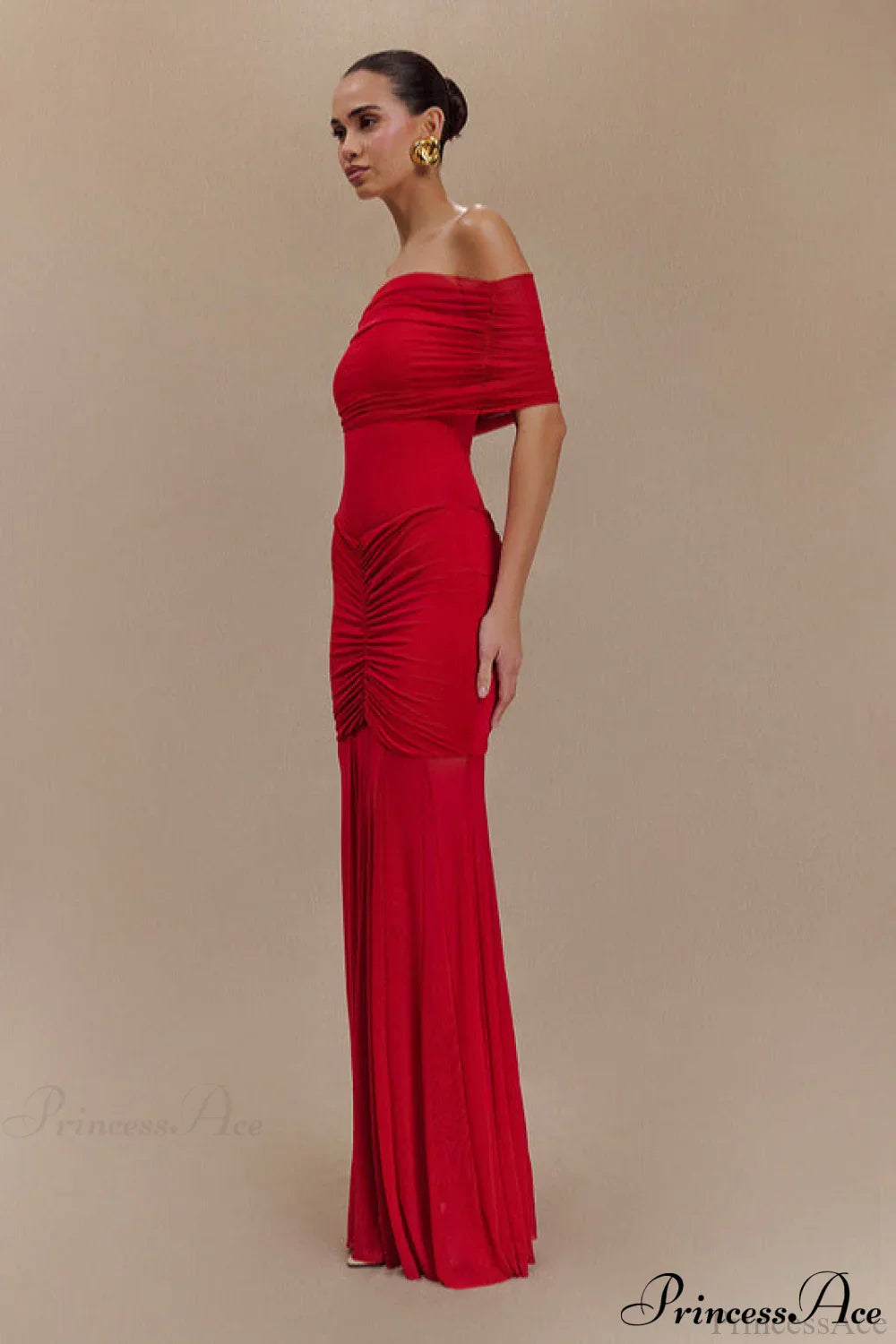 Mesh Panel Strapless Elegant Bodycon Party Dress