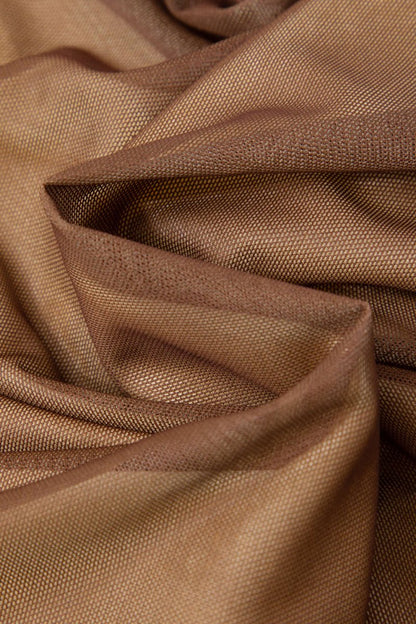 Mesh Ruched Cami Maxi Dress - MISMIMCWDA2308010030-TAN-XXS