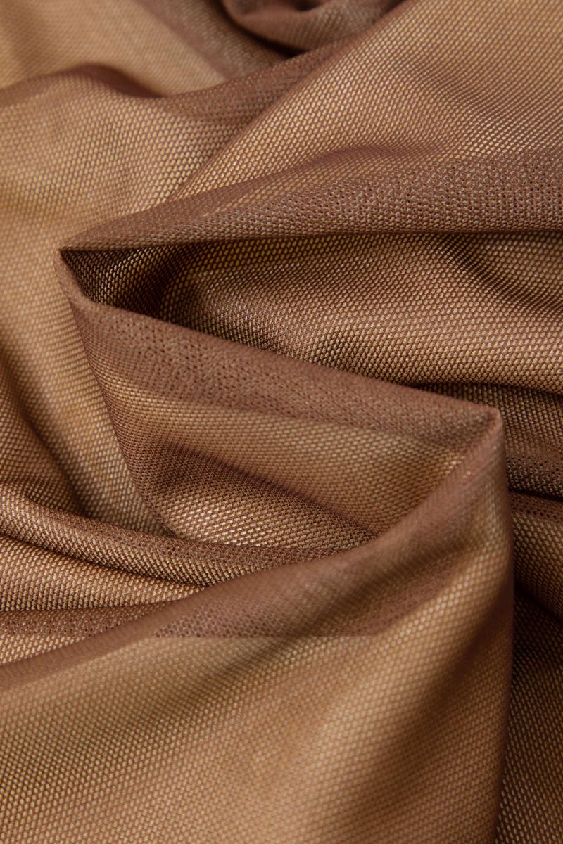 Mesh Ruched Cami Maxi Dress - MISMIMCWDA2308010030-TAN-XXS