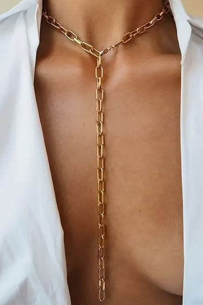 Metal Body Chain - MISMIMCAFO2503200003-GOLD-F