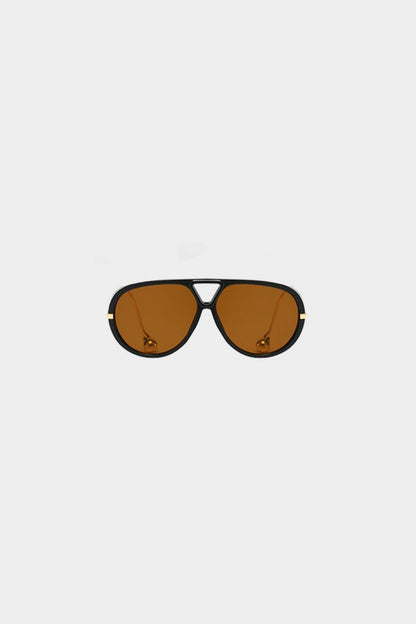 Metal Frame Sunglasses - MISMIMCAFU2507040164-CHOCOLATE-F