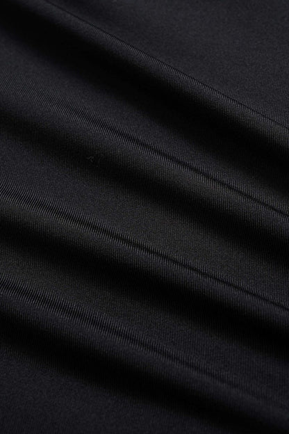 Metallic Cut Out Long Sleeve Bodysuit - MISMIMCWTO2509080003-BLACK-XS