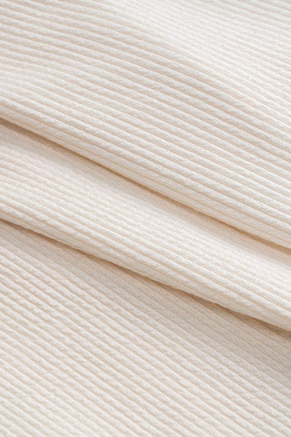 Metallic Ruched Backless Tank Top - MISMIMCWTU2501020075-BEIGE-XS