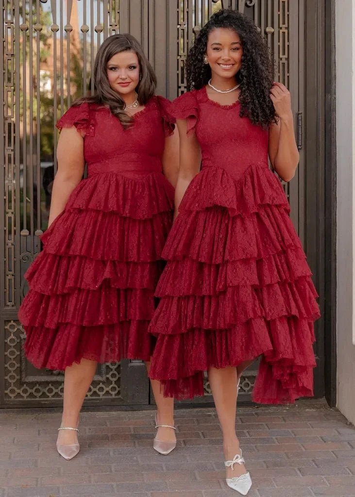 Mia Dress Burgundy - MISMIJK23050-W-BUR-XXS