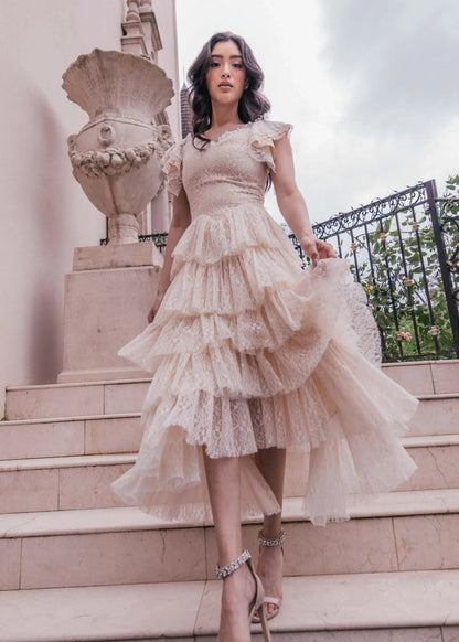 Mia Dress Champagne - MISMIJK23050-W-CHM-1