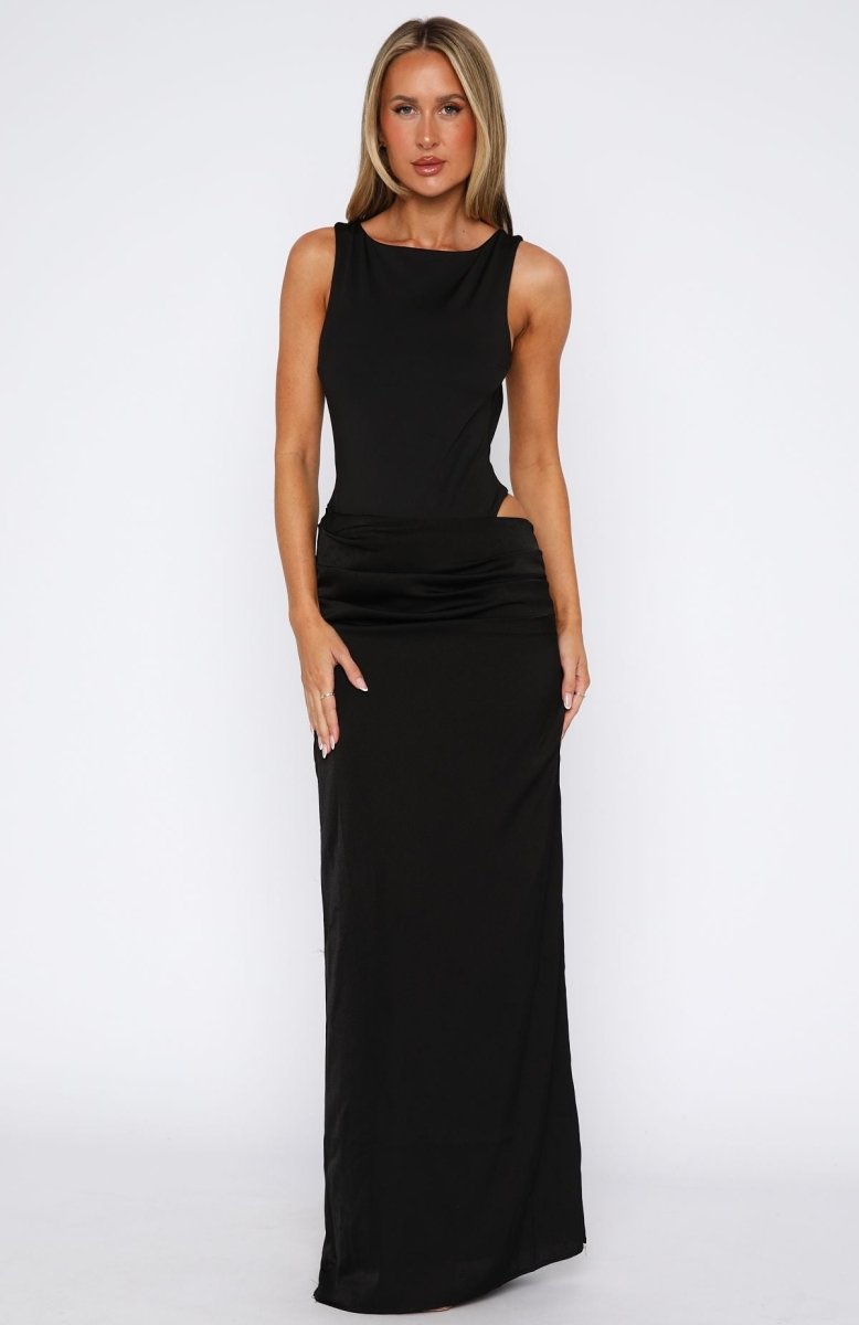 Moonlight Muse Maxi Dress Black - MISMIWFLOD318-1-XXS