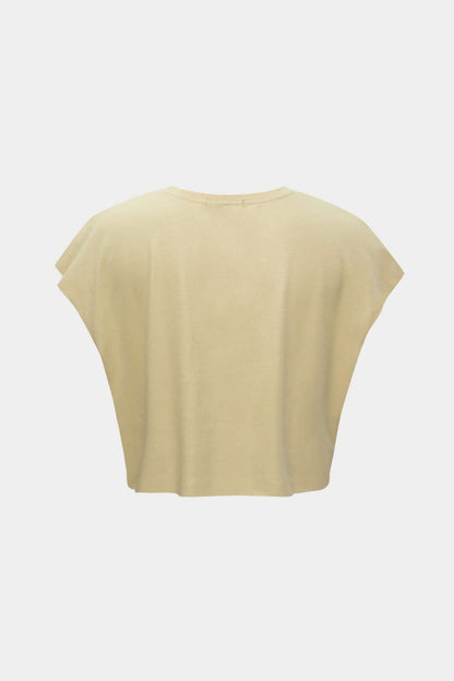 Motorbike Graphic Print Sleeveless T-Shirt - MISMIMCWTS2301050019-KHAKI-XS