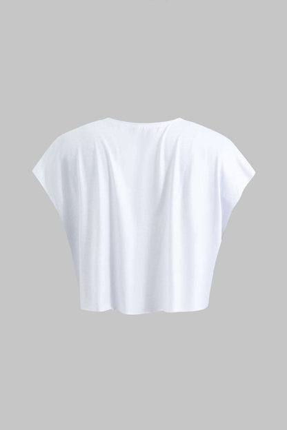 Motorbike Graphic Print Sleeveless T-Shirt - MISMIMCWTS2301050019-WHITE-XS