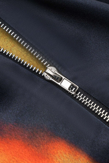 Ombre Print Satin Tie Up Zipper Cami Top - MISMIMCWTT2502250035-MULTICOLOR-XS