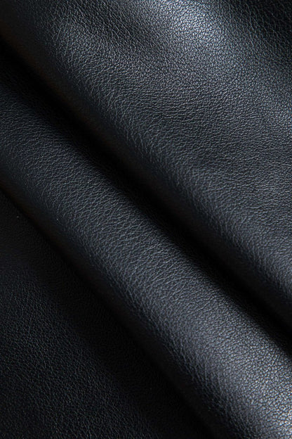 Patchwork Faux Leather Tie Front Mini Skirt - MISMIMCWDC2410210053-BLACK-XS