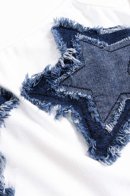 Patchwork Sleeveless Bodysuit - MISMIMCWTO2504180021-WHITE-XS