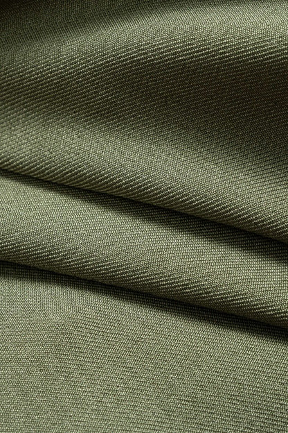 Patchwork Zipper Cami Top - MISMIMCWTT2506030011-GREEN-XS