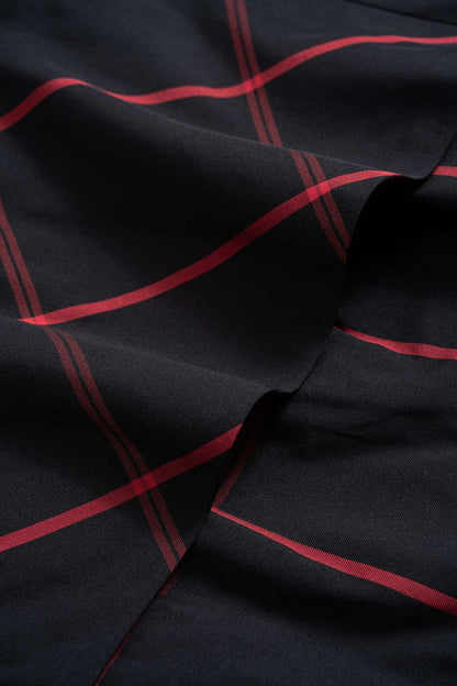 Plaid Print Zipper Mini Skirt - MISMIMCWSX2510160138-BLACK-XS