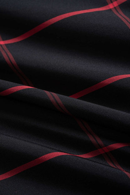 Plaid Print Zipper Mini Skirt - MISMIMCWSX2510160138-BLACK-XS