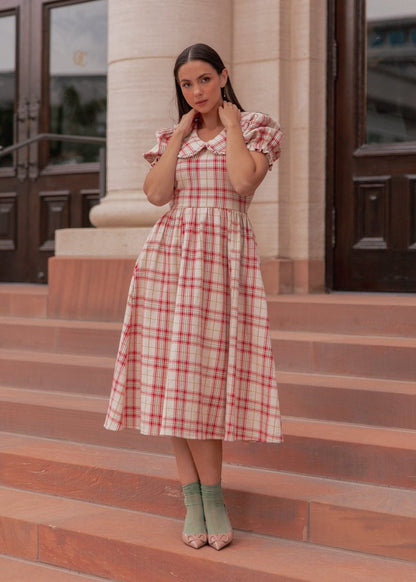 Pyper Dress - MISMIJK23035-W-RED-XXS