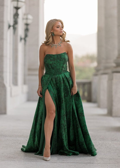 Rayne Dress - MISMIJK24185-W-GRN-00