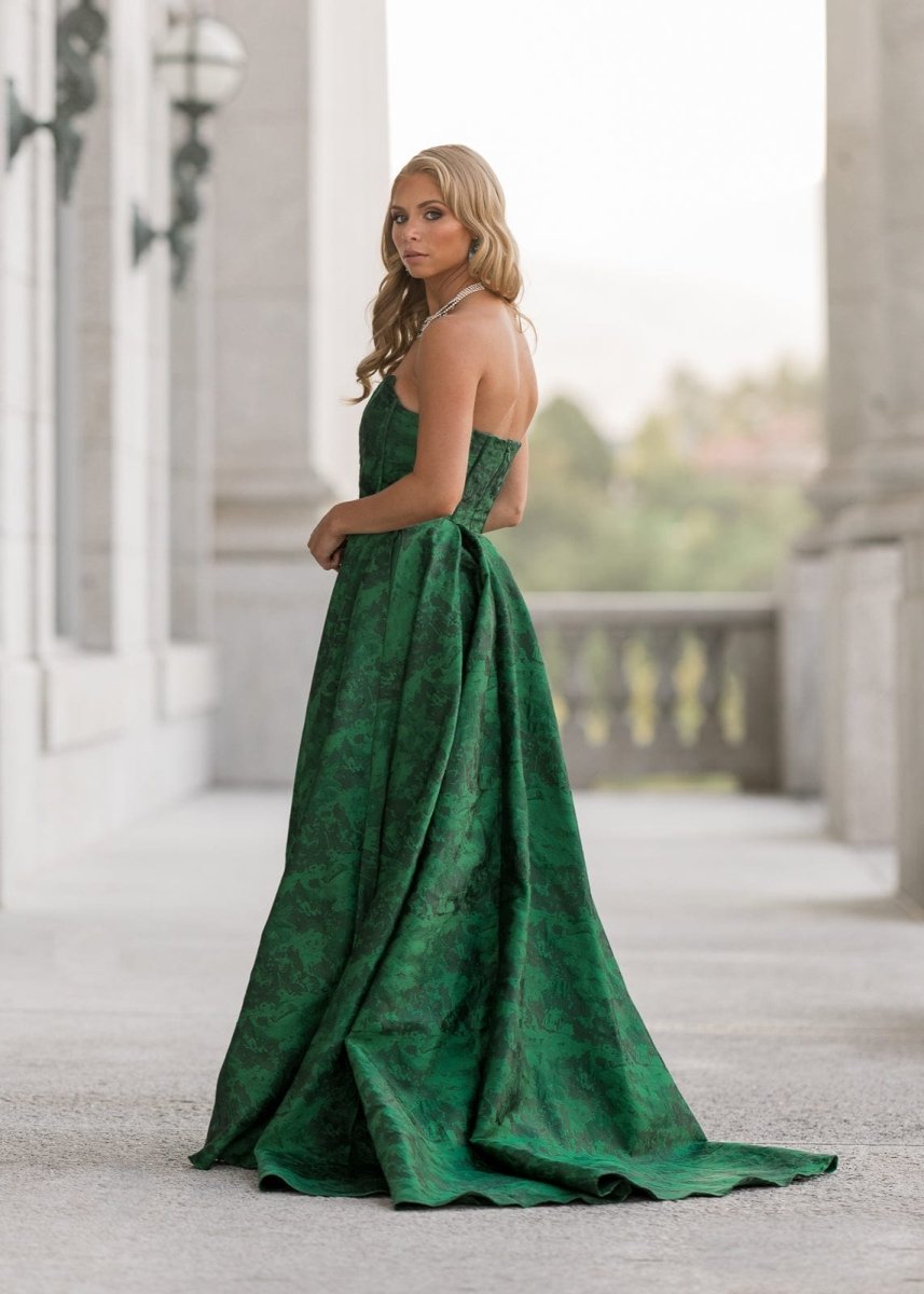 Rayne Dress - MISMIJK24185-W-GRN-00