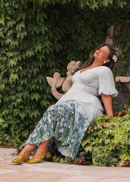 Renoir Dress - MISMIJK24200-W-BLU-XXS