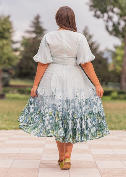 Renoir Dress - MISMIJK24200-W-BLU-XXS