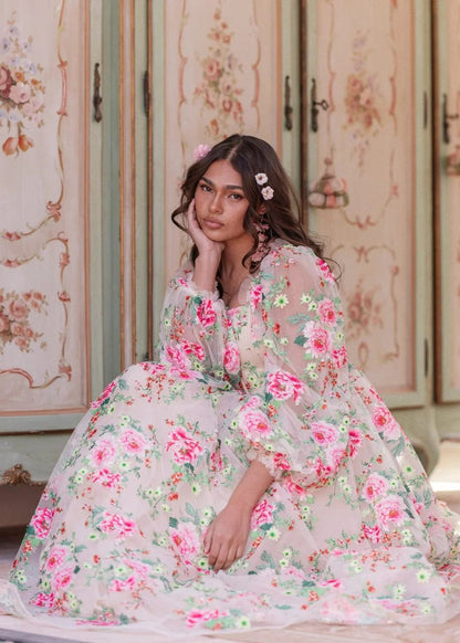 Rosetta Dress - MISMIJK24166-W-CRM-00