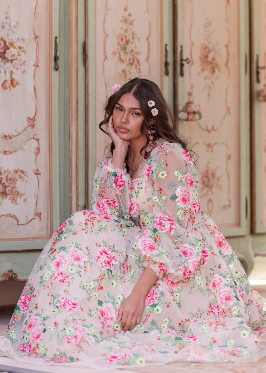 Rosetta Dress - MISMIJK24166-W-CRM-00