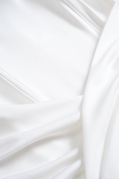 Ruched Asymmetrical Sleeveless Mini Dress - MISMIMCWDC2505100104-IVORY-XS