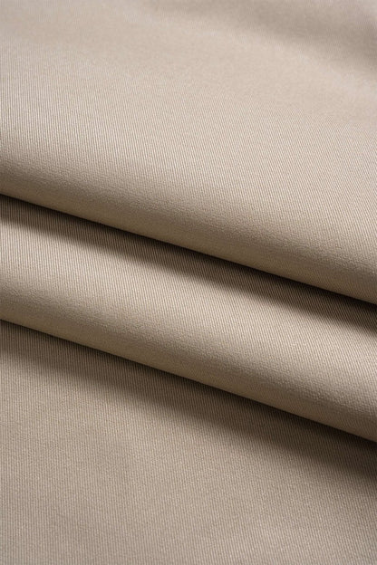 Ruched Asymmetrical Top And Belted Wide Leg Trousers Set - MISMIMCWSC2506060082-KHAKI-XS