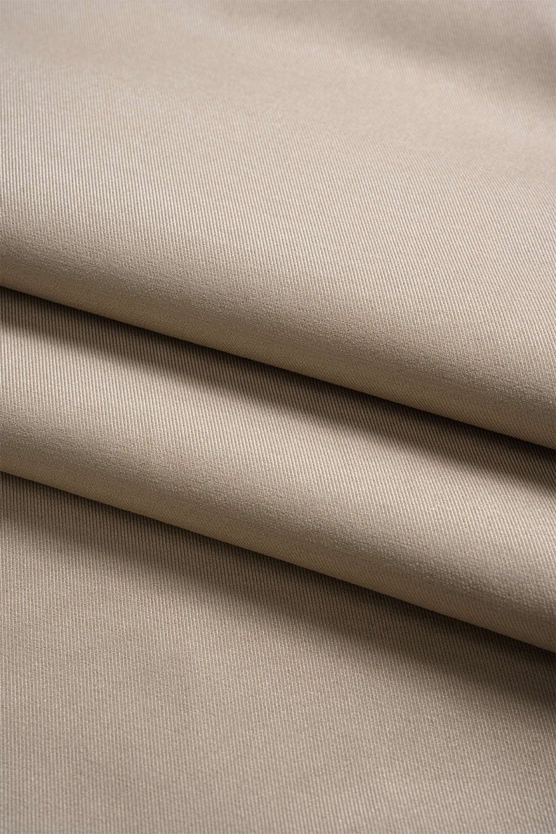 Ruched Asymmetrical Top And Belted Wide Leg Trousers Set - MISMIMCWSC2506060082-KHAKI-XS