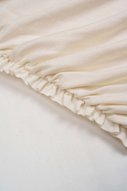 Ruched Asymmetrical Twist Knot Slit Sleeveless Maxi Dress - MISMIMCWDA2508140012-IVORY-XS