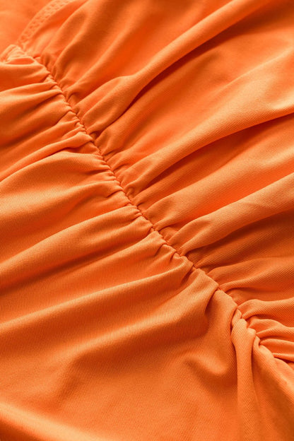 Ruched Backless Cami Top And Cut Out Skirt Set - MISMIMCWSB2412230215-PERSIMMON-XXS