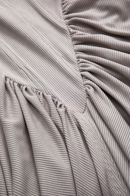 Ruched Corset Sleeveless Maxi Dress - MISMIMCWDA2412160023-BEIGE-XS